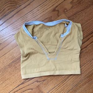 Urban Outfitters Yellow Crop Top